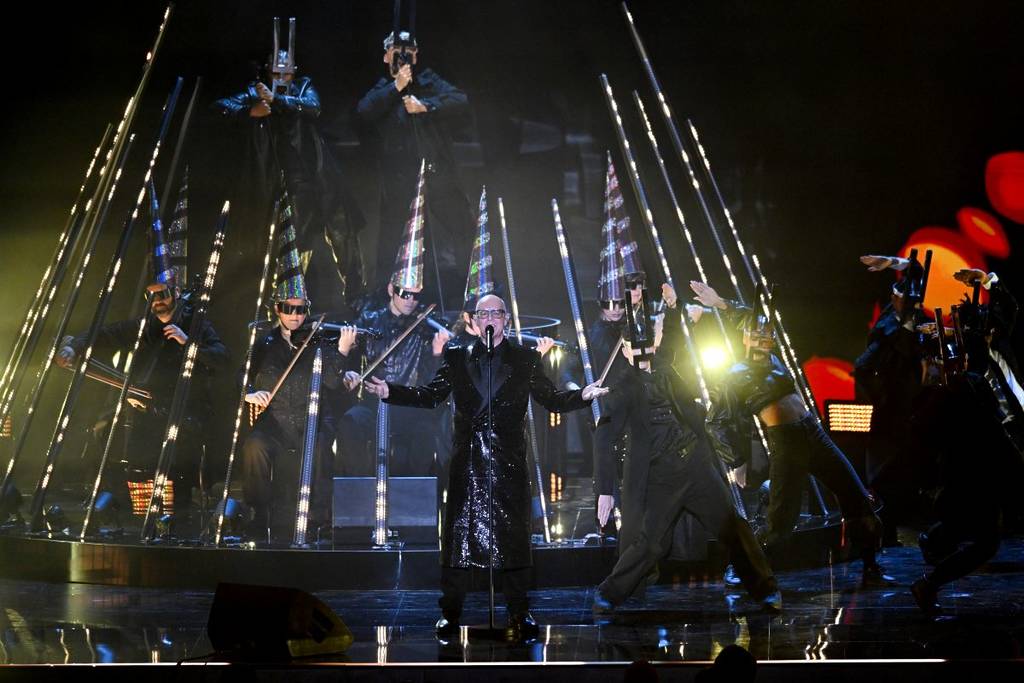 Les Pet Shop Boys en concert à Manchester en 2024