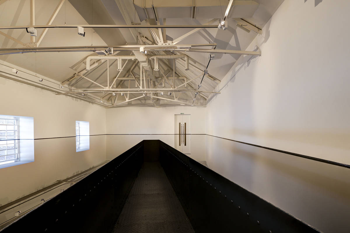 The Top Floor Of This London Art Gallery Has Been Filled With Engine Oil The Top Floor Of This London Art Gallery Has Been Filled With Engine Oil