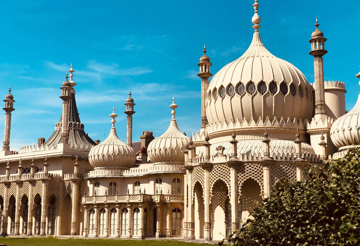 The facade of The Royal Pavilion in Brighton at daytime