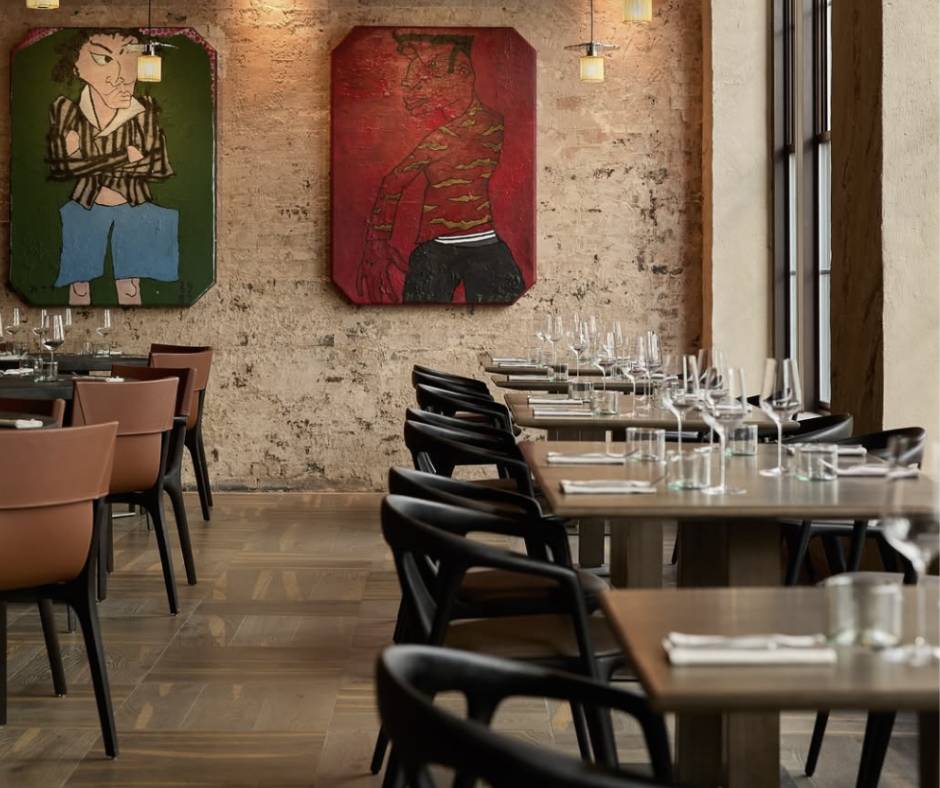 the dining room at alta in London