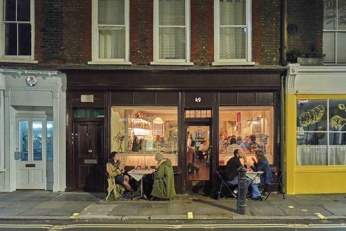 the exterior of rita's in soho