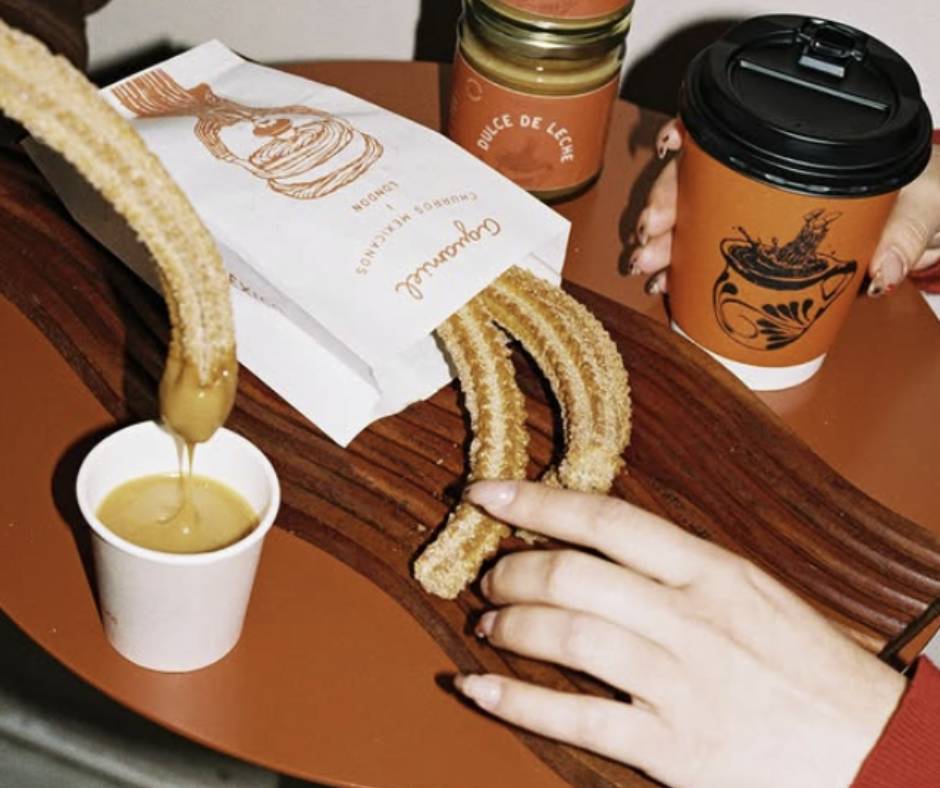 churros and coffee from aguamiel
