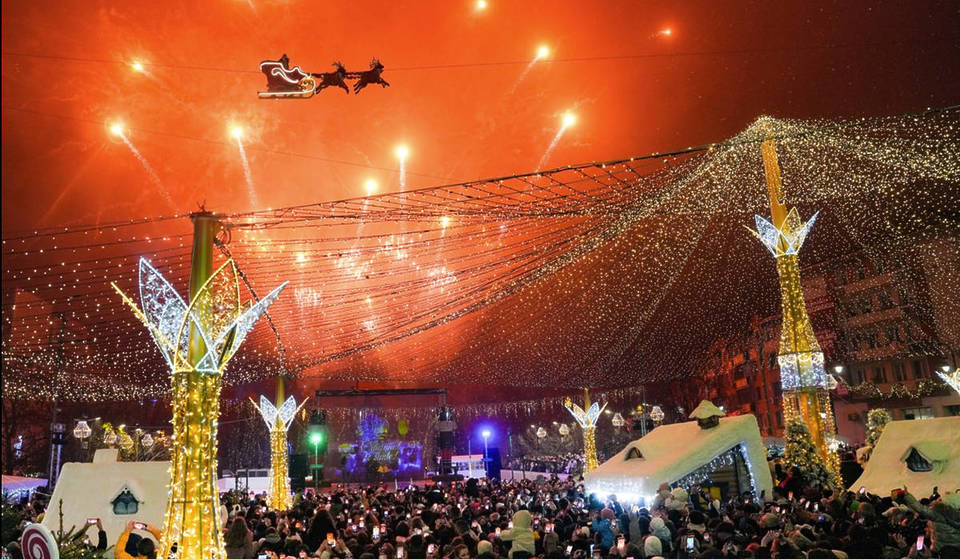 Europe’s Largest Christmas Market Has Opened Its Doors And It’s Just 3 Hours From London – A 280,000 M² Wonderland Filled Decorated Chalets, A Giant Ice Rink And A Flying Santa