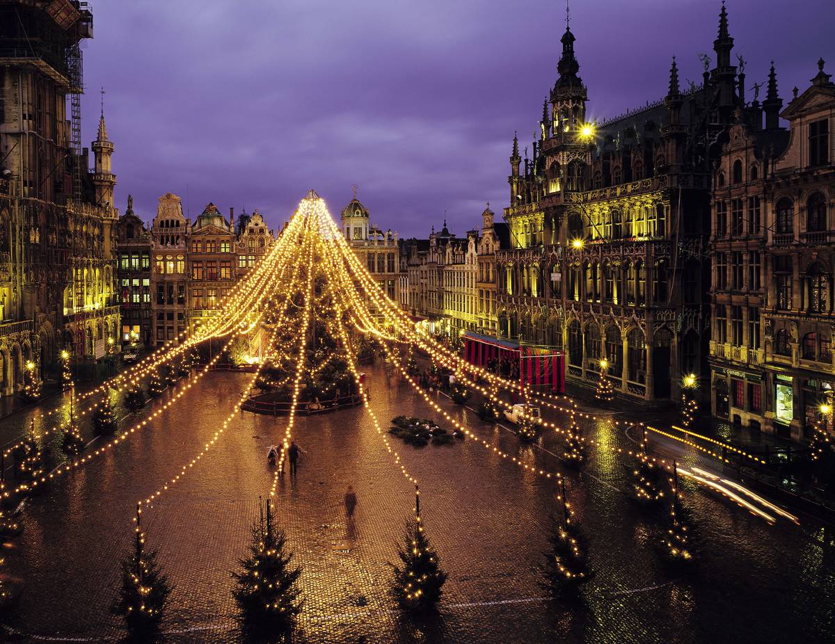 Grand place in Christmas