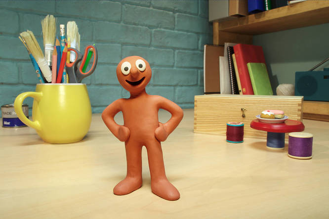 Morph on set of The Epic Adventures of Morph
