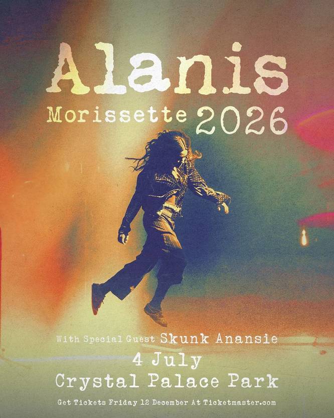Alanis Morissette poster for London show