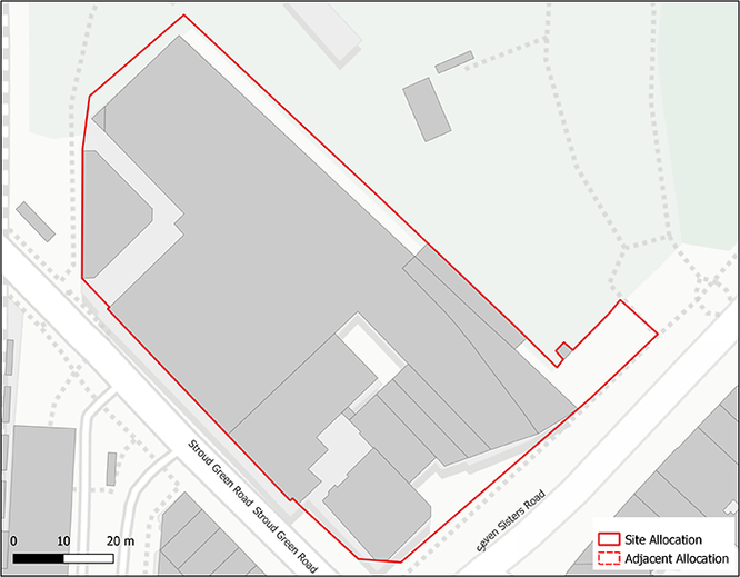 Diagram on the proposal redevelopment in Finsbury Park that could affect Rowans Tenpin Bowl