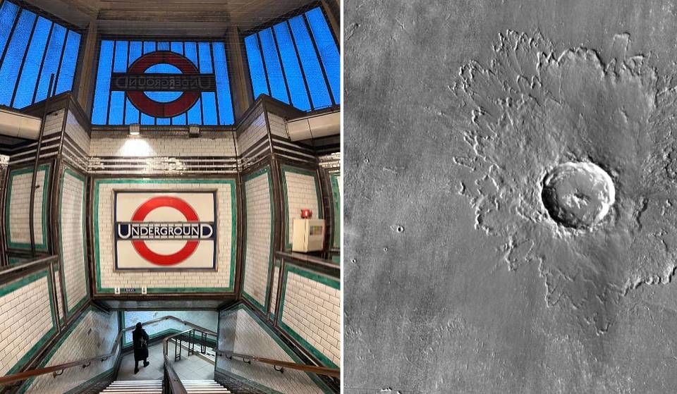 There’s A Huge Crater On Mars That Was Named After An Iconic London Tube Station – And It’s A Rather Surprising One