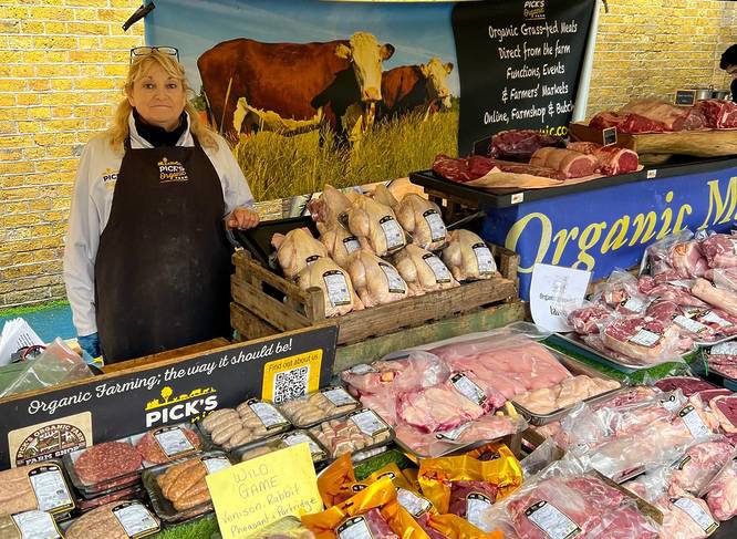Stall at Pick's Organic Farm