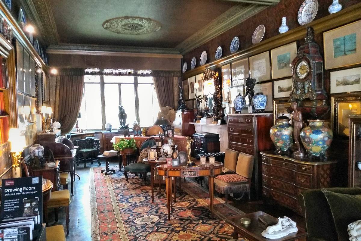 The drawing room inside Sambourne House
