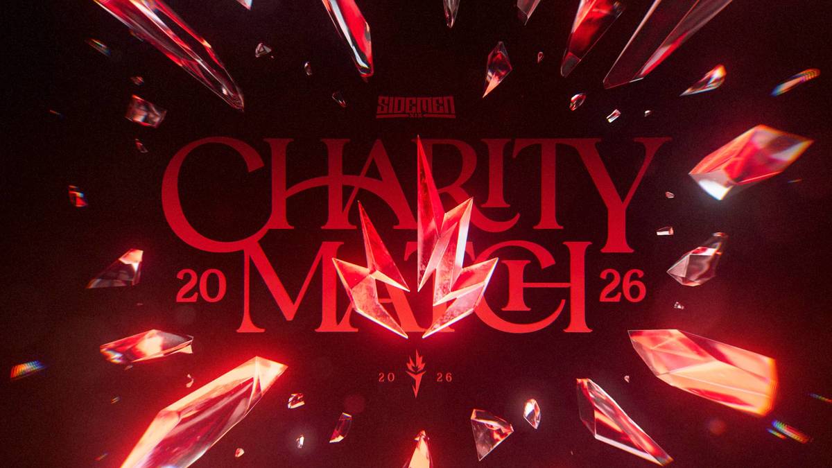 a promo poster for the sidemen charity match 2026