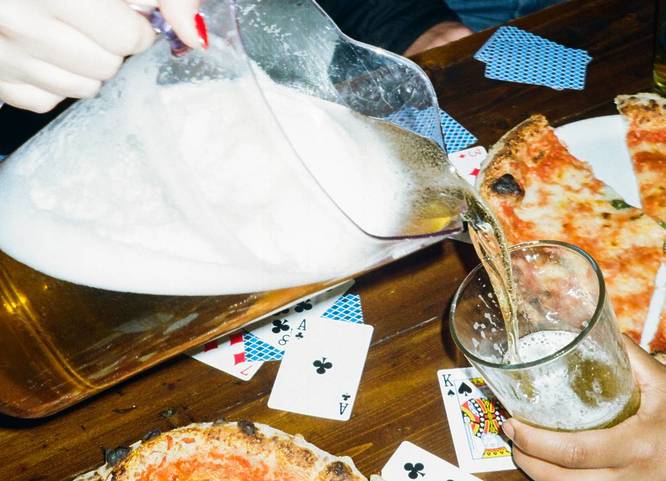 Drinks and food at The Prince London