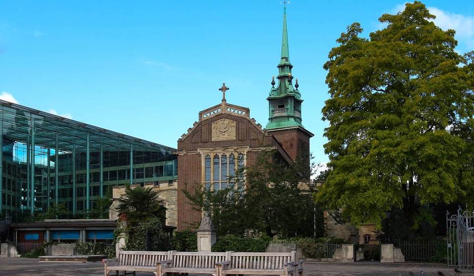 This Historic Landmark Is The Oldest Church In The City Of London – And It’s Hidden In Plain Sight Next To One Of The Capital City’s Most Famous Monuments