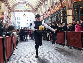 A flippin’ huge pancake race is taking place at one of London’s oldest markets next week – here’s how you can get involved