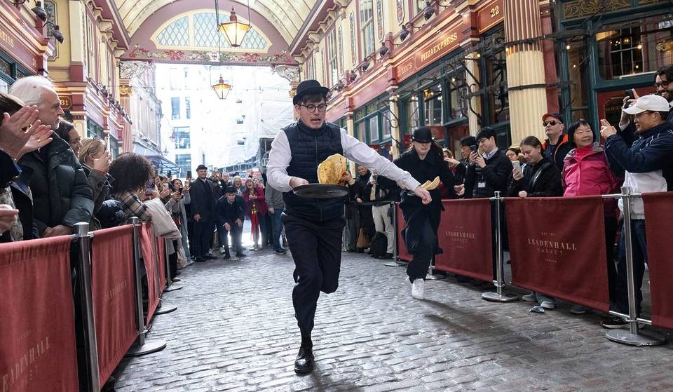 A flippin’ huge pancake race is taking place at one of London’s oldest markets this week – here’s how you can get involved