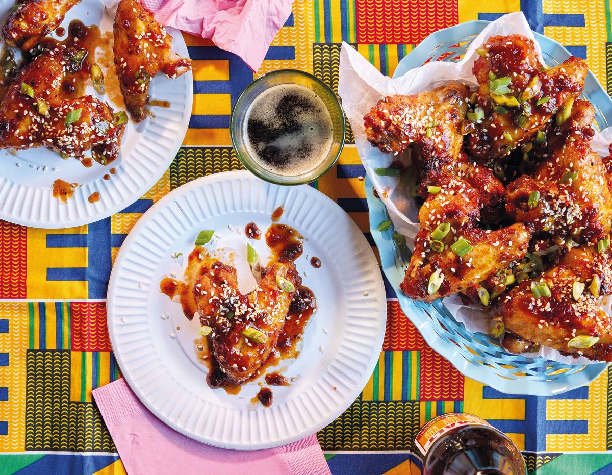 supermalt chicken wings served at the flygerians