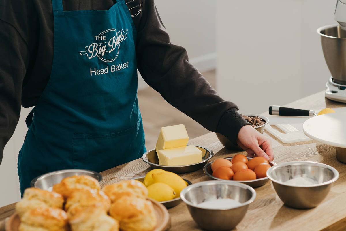 Ingredients and workshopper at The Big Bakes in London.