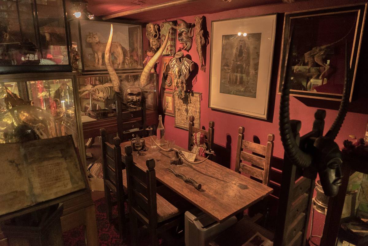 Some of the eclectic items inside the Viktor Wynd Museum of Curiosities
