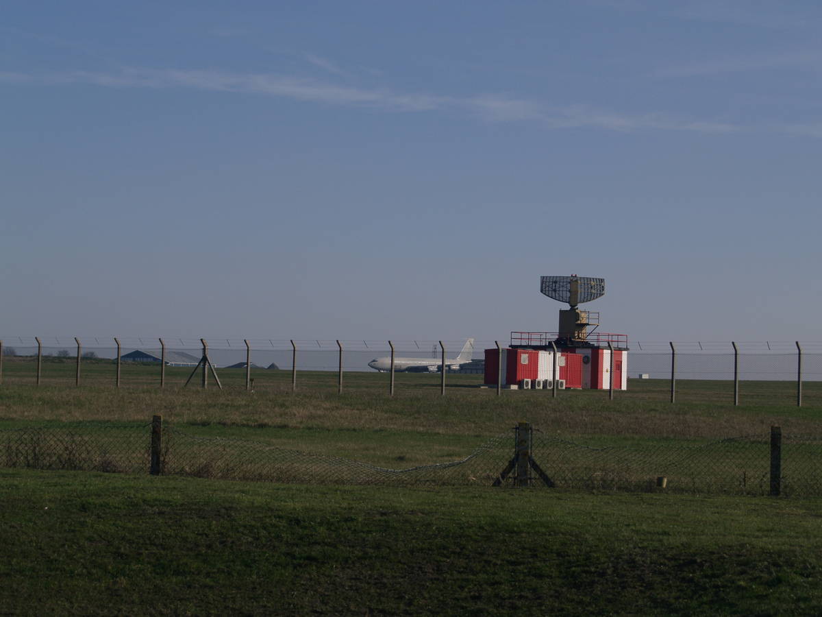 A view of the radar across Manston Airport
