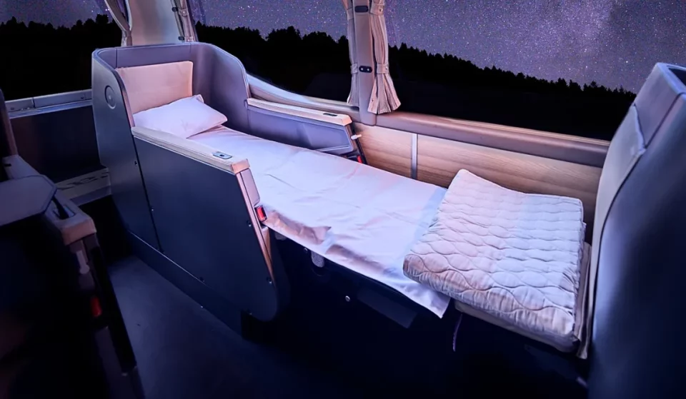A Luxury Sleeper Bus With ‘Business Class’ Seats That Lie Completely Flat Has Recently Launched In Europe – And It’s Set To Connect 25 Of The Continent’s Most-Visited Cities Within The Next Few Years