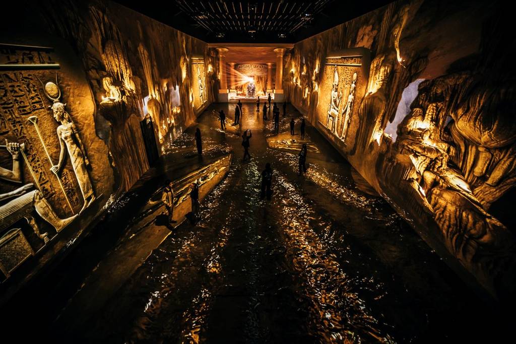 Sala espositiva dell'esperienza Cleopatra