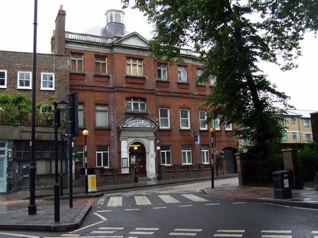 The exterior of the Mildmay Club on Newington Green