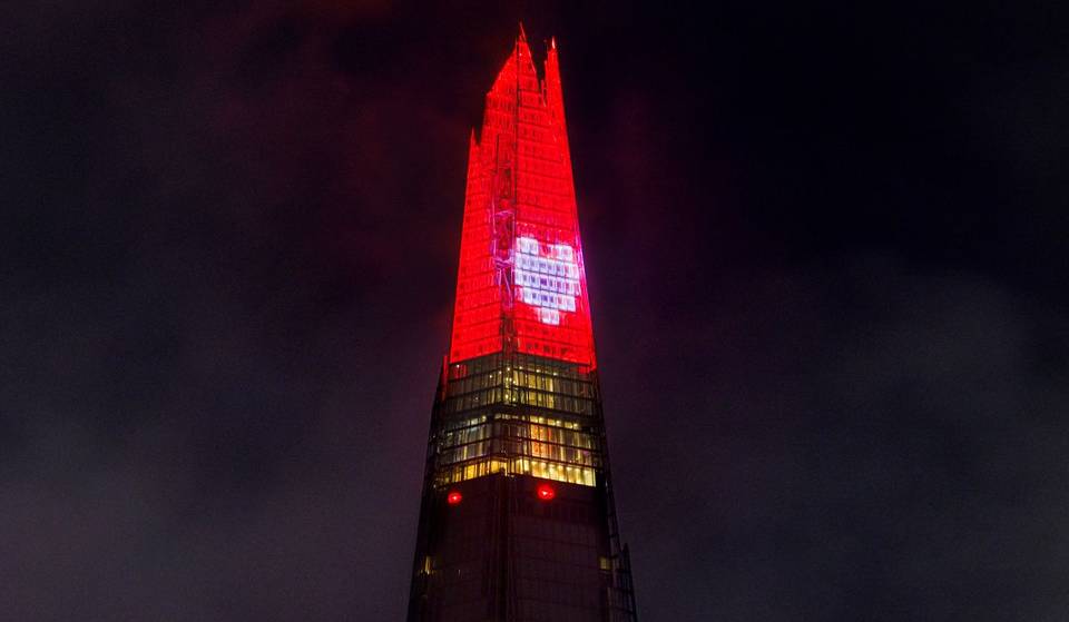 The Shard wird dieses Wochenende zum Valentinstag beleuchtet – hier erfährst du, wann du ein riesiges Herz sehen kannst, das die Skyline von London erhellt.