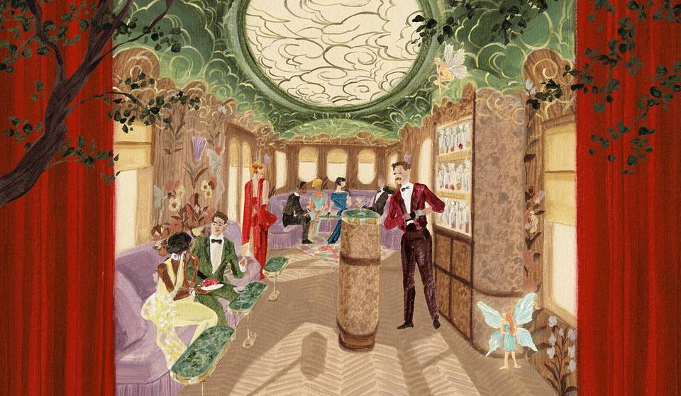 Baz Luhrmann heeft de meest glamoureuze treinwagon ontworpen voor de chicste trein van Groot-Brittannië, die vertrekt vanuit London Victoria. Het is een luxe privé-treinwagon uit de jaren 30 voor 12 personen, met een chef-kok, champagne en theater.