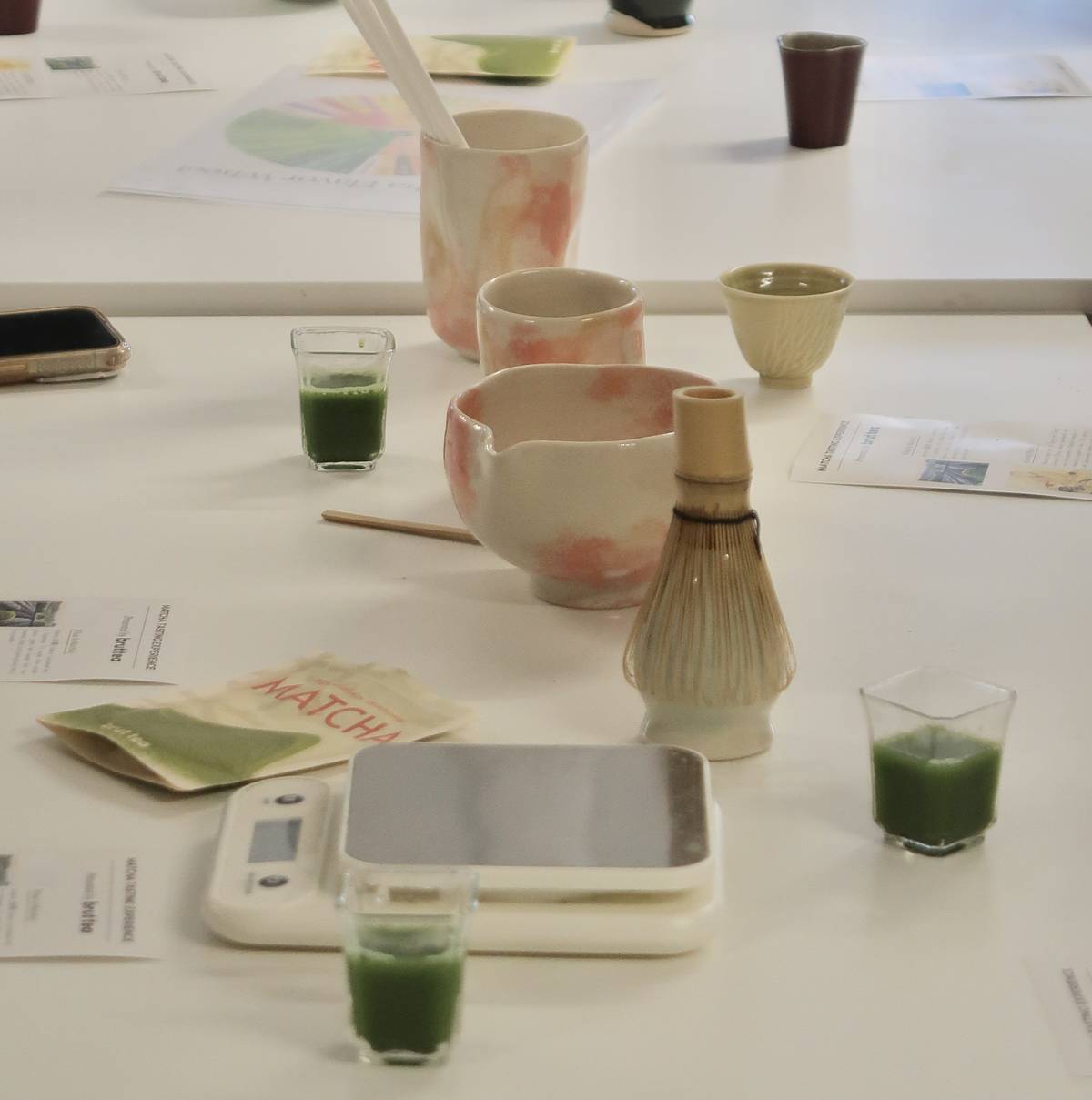 Matcha tasting at Meiro Ceramics in London