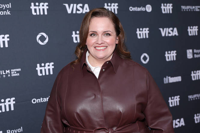 Jessica Gunning attends the premiere of "The Christophers" during the 2025 Toronto International Film Festival at Princess of Wales Theatre on September 07, 2025 in Toronto, Ontario