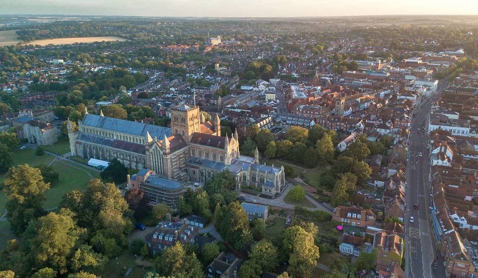 This ancient city near London has recently been named one of Britain’s very best places to live – and it’s home to fascinating Roman ruins, a 1000 year old market, and one of the oldest pubs in England