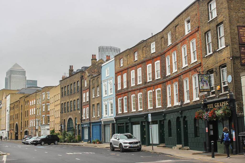 Eine Wohnstraße in Poplar