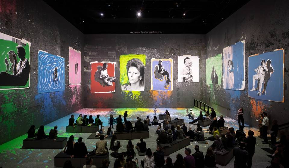 A brand new immersive David Bowie show has just landed at London’s Lightroom – showing off 360-degree projections of rare material and transporting visitors to the Starman’s concerts