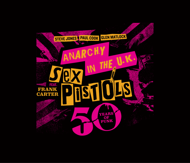 Sex Pistols poster for their 50th anniversary tour