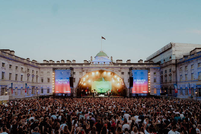 Somerset House Summer Series in the daytime
