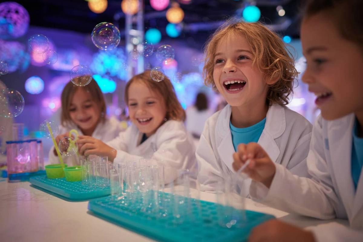 Lernen Sie Londons „Mini Genius Lab“ kennen – das interaktive Bildungserlebnis, bei dem kleine Wissenschaftler ohne Chaos experimentieren können Lernen Sie Londons „Mini Genius Lab“ kennen – das interaktive Bildungserlebnis, bei dem kleine Wissenschaftler ohne Chaos experimentieren können