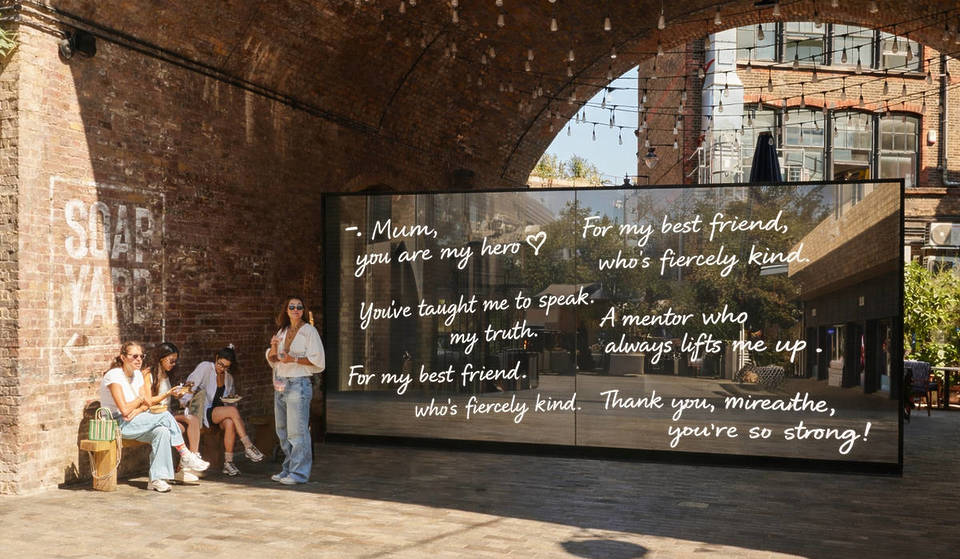 A lovely new interactive ‘love letter’ installation is coming to London for International Women’s Day – visitors can write special messages to honour the women who have shaped their lives