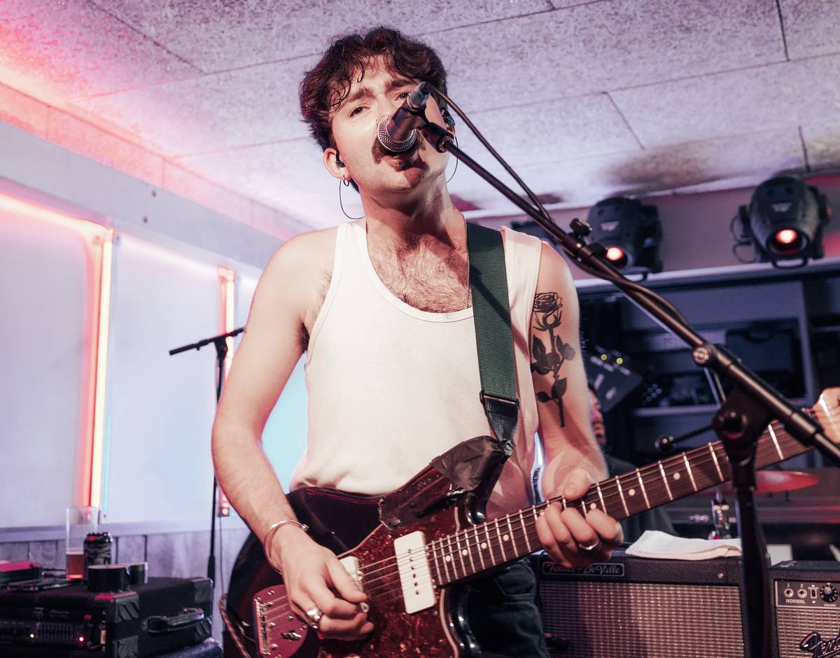 frontman Oisín Leahy Furlong of thumper