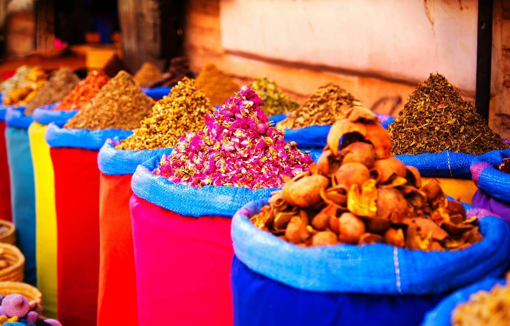 Marrakech spice souks 