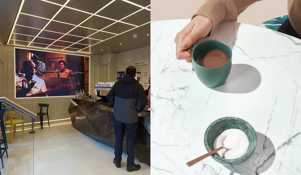 There’s an immersive music video coffee shop hidden away behind the National Gallery – where you can request music videos to play on the cafe walls while you sip