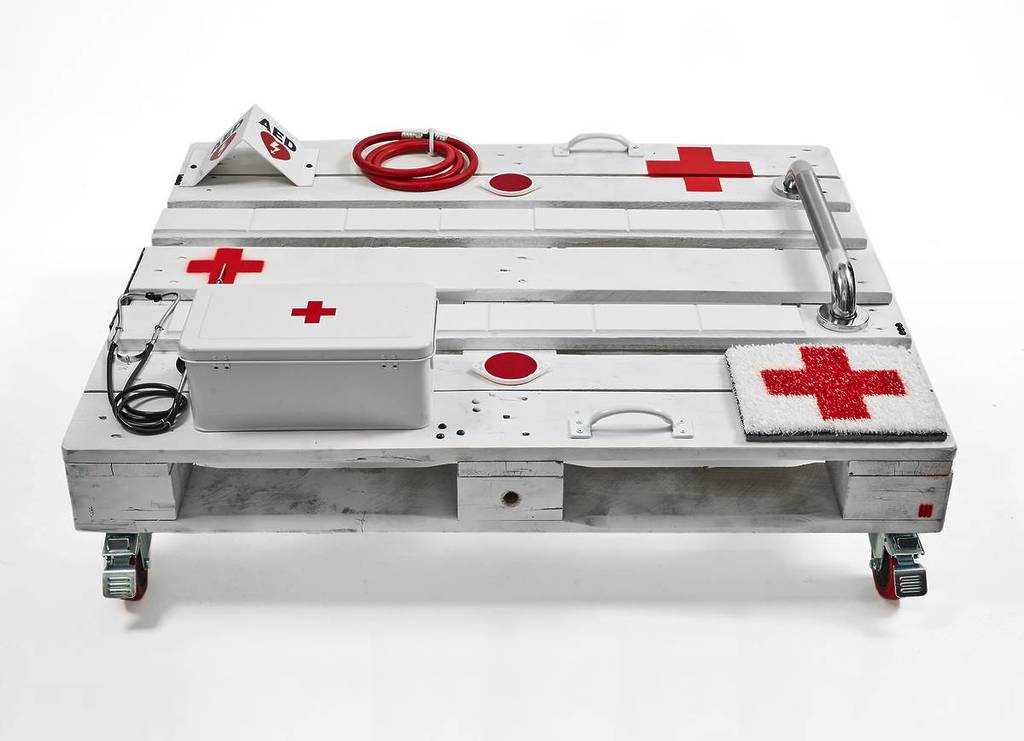 Jack White 'Ambulance Pallet' artwork from 2025