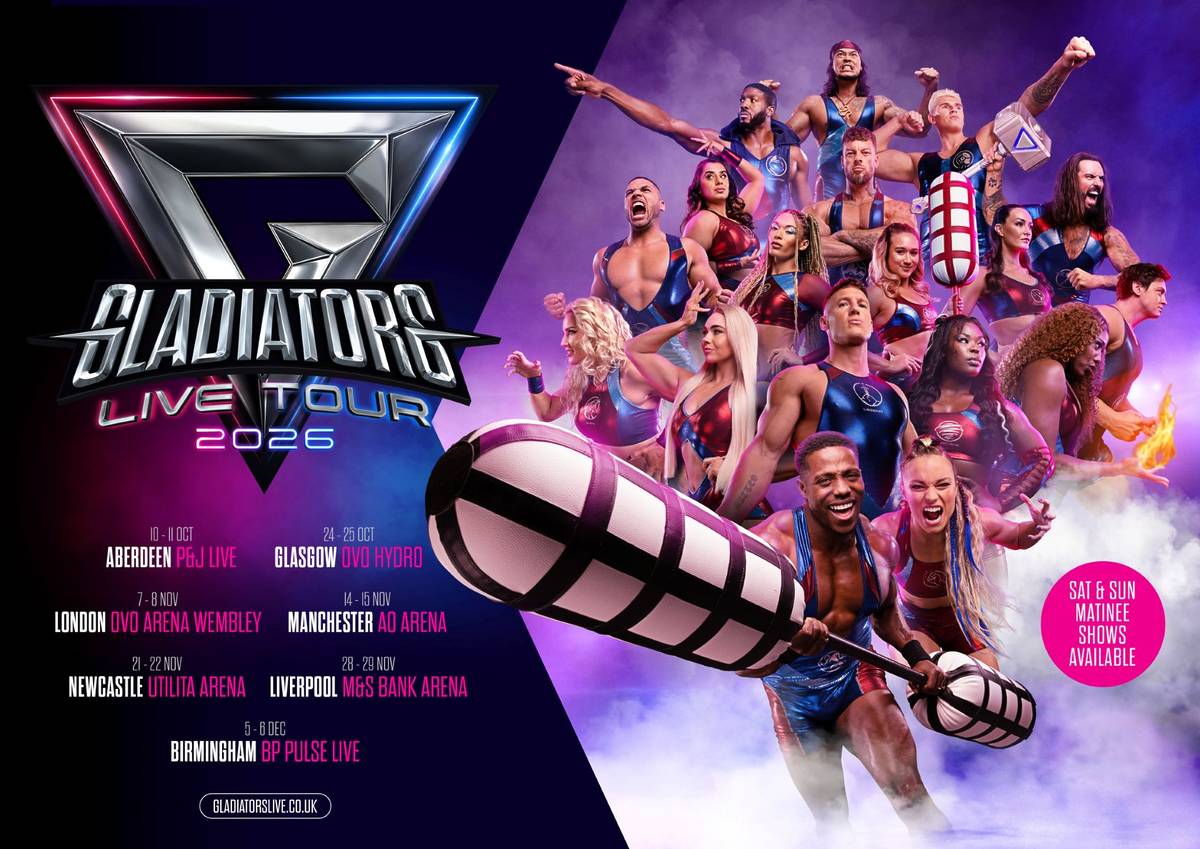 Plakat zur „Gladiators Live Tour“