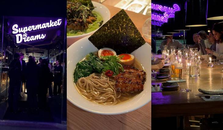 Este supermercado de Notting Hill transforma-se num bar de ramen intimista à noite — servindo taças de barriga de porco por 10 £ por tempo limitado