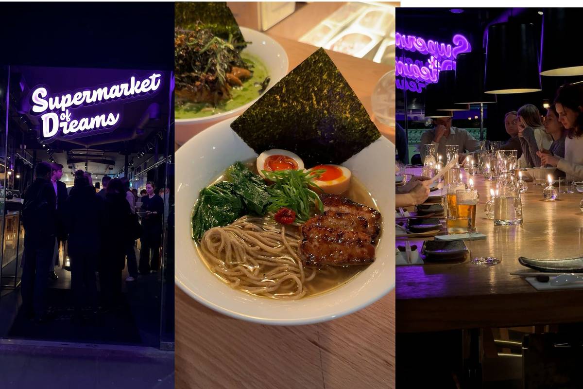 Dieser Supermarkt in Notting Hill verwandelt sich nachts in eine gemütliche Ramen-Bar, in der für begrenzte Zeit Schweinebauchschalen für 10 £ serviert werden Dieser Supermarkt in Notting Hill verwandelt sich nachts in eine gemütliche Ramen-Bar, in der für begrenzte Zeit Schweinebauchschalen für 10 £ serviert werden