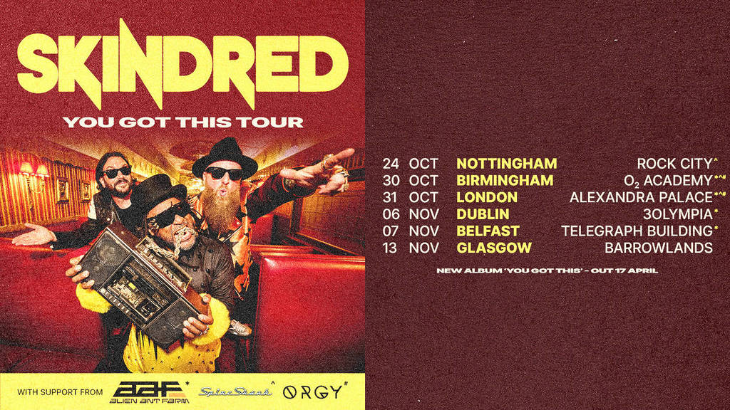 Affiche de la tournée de Skindred