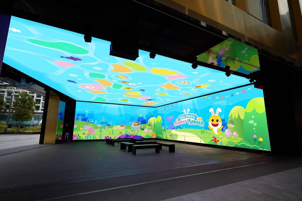 Expérience immersive Baby Shark à l'Outernet Building