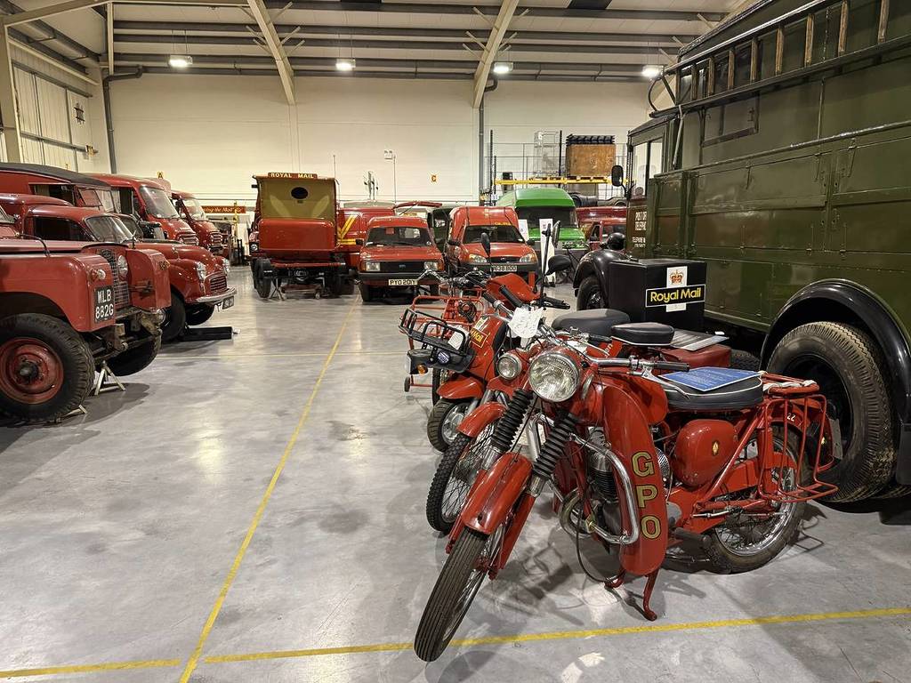 A selection of different postal vehicles in the Postal Museum Store