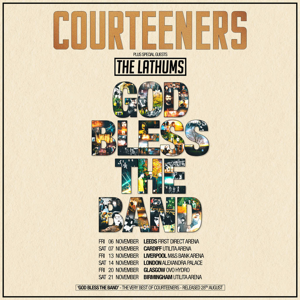Courteeners 'God Bless The Band'-tourposter 