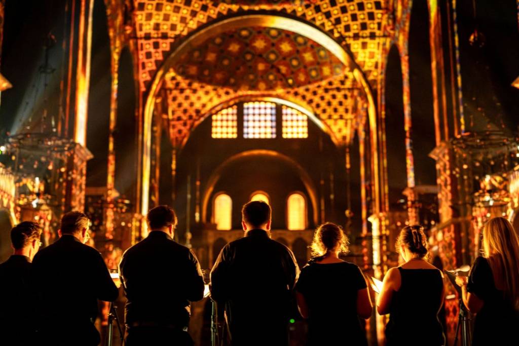 Choir at Westminster Cathedral completed by light installations 