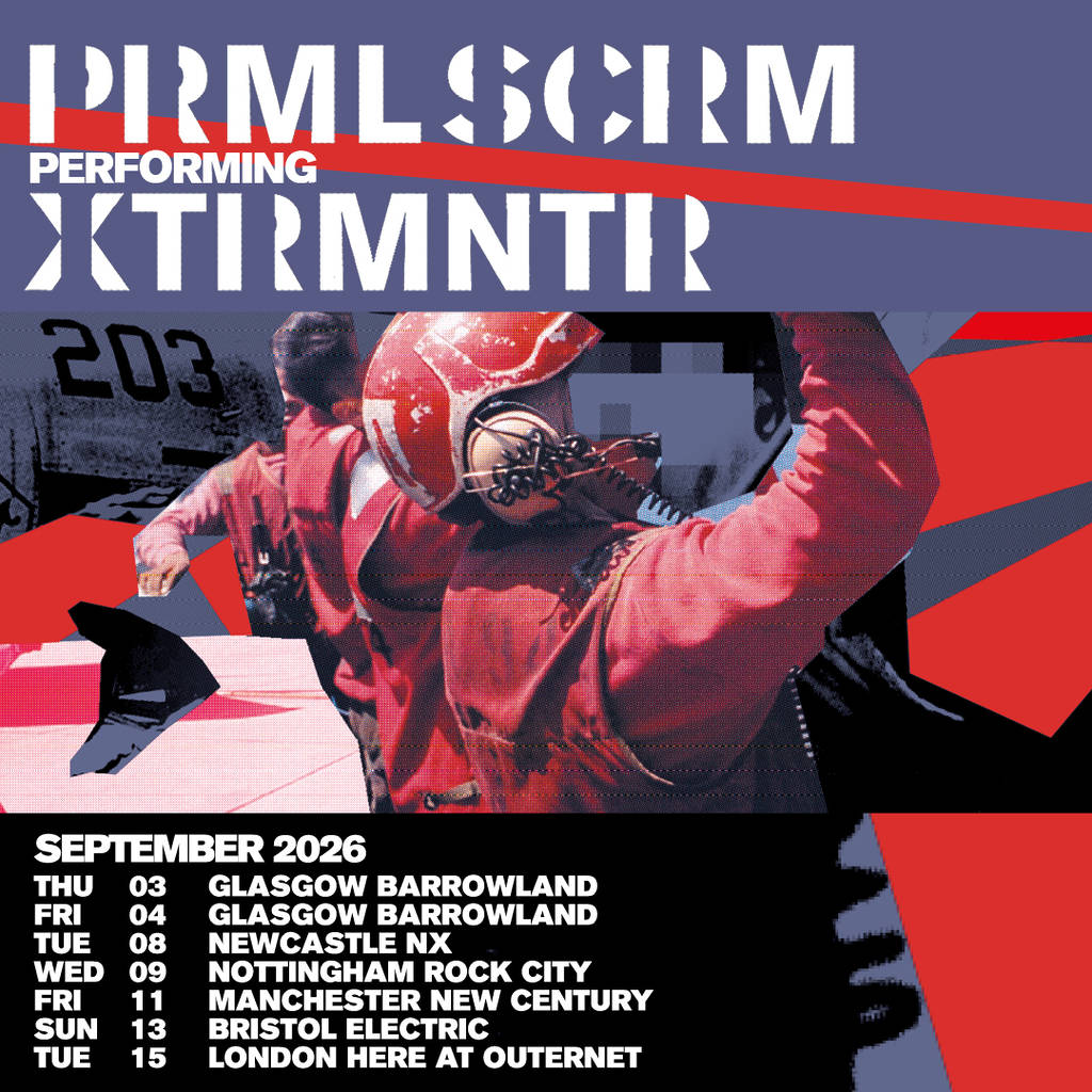 Cartaz da digressão dos Primal Scream no Reino Unido 2026